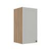Módulo Armário Aéreo 68x35x34cm 1 Porta 100% MDF Cozinha Modulada Provence Robel Hanover/Branco Matte