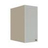 Módulo Armário Aéreo 68x35x56cm 1 Porta 100% MDF Cozinha Modulada Provence Robel Fendi/Branco Matte