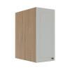 Módulo Armário Aéreo 68x35x56cm 1 Porta 100% MDF Cozinha Modulada Provence Robel Hanover/Branco Matte