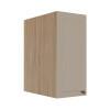 Módulo Armário Aéreo 68x35x56cm 1 Porta 100% MDF Cozinha Modulada Provence Robel Hanover/Fendi Matte