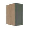 Módulo Armário Aéreo 68x35x56cm 1 Porta 100% MDF Cozinha Modulada Provence Robel Hanover/Sálvia Matte