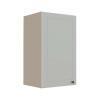 Módulo Armário Aéreo 68x40x34cm 1 Porta 100% MDF Cozinha Modulada Provence Robel Fendi/Branco Matte