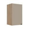 Módulo Armário Aéreo 68x40x34cm 1 Porta 100% MDF Cozinha Modulada Provence Robel Hanover/Fendi Matte