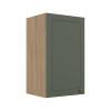 Módulo Armário Aéreo 68x40x34cm 1 Porta 100% MDF Cozinha Modulada Provence Robel Hanover/Salvia Matte