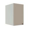 Módulo Armário Aéreo 68x40x56cm 1 Porta 100% MDF Cozinha Modulada Provence Robel Branco/Fendi Matte