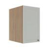 Módulo Armário Aéreo 68x40x56cm 1 Porta 100% MDF Cozinha Modulada Provence Robel Hanover/Branco Matte