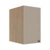 Módulo Armário Aéreo 68x40x56cm 1 Porta 100% MDF Cozinha Modulada Provence Robel Hanover/Fendi Matte