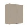 Módulo Armário Aéreo 68x60x34cm 2 Portas 100% MDF Cozinha Modulada Provence Robel Fendi/Fendi Matte