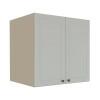 Módulo Armário Aéreo 68x70x56cm 2 Portas 100% MDF Cozinha Provence Robel Fendi/Branco Matte