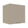 Módulo Armário Aéreo 68x70x56cm 2 Portas 100% MDF Cozinha Provence Robel Fendi/Fendi Matte