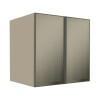 Módulo Armário Aéreo 68x70x56cm 2 Portas Vidro Reflecta Cozinha Modulada Robel Fendi