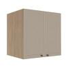 Módulo Armário Aéreo 68x70x56cm 2 Portas 100% MDF Cozinha Provence Robel Hanover/Fendi Matte