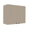Módulo Armário Aéreo 68x80x34cm 2 Portas 100% MDF Cozinha Modulada Provence Robel Fendi/Fendi Matte