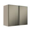 Módulo Armário Aéreo 68x80x34cm 2 Portas Vidro Reflecta Cozinha Modulada Robel Fendi