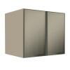 Módulo Armário Aéreo 68x80x56cm 2 Portas Vidro Reflecta Cozinha Modulada Robel Fendi