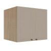 Módulo Armário Aéreo 68x80x56cm 2 Portas 100% MDF Cozinha Provence Robel Hanover/Fendi Matte