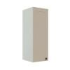 Módulo Armário Aéreo 88x30x34cm 1 Porta 100% MDF Cozinha Provence Robel Branco/Fendi Matte