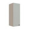 Módulo Armário Aéreo 88x30x34cm 1 Porta 100% MDF Cozinha Provence Robel Fendi/Branco Matte