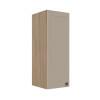 Módulo Armário Aéreo 88x30x34cm 1 Porta 100% MDF Cozinha Provence Robel Hanover/Fendi Matte
