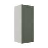 Módulo Armário Aéreo 88x35x34cm 1 Porta 100% MDF Cozinha Provence Robel Branco/Salvia Matte