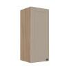Módulo Armário Aéreo 88x35x34cm 1 Porta 100% MDF Cozinha Provence Robel Hanover/Fendi Matte