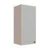 Módulo Armário Aéreo 88x40x34cm 1 Porta 100% MDF Cozinha Provence Robel Fendi/Branco Matte