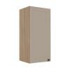 Módulo Armário Aéreo 88x40x34cm 1 Porta 100% MDF Cozinha Provence Robel Hanover/Fendi Matte
