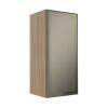 Módulo Armário Aéreo 88x40X34cm 1 Porta Vidro Reflecta Cozinha Modulada Robel Hanover