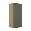Módulo Armário Aéreo 88x40x34cm 1 Porta 100% MDF Cozinha Provence Robel Hanover/Salvia Matte