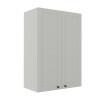 Módulo Armário Aéreo 88x60x34cm 2 Portas 100% MDF Cozinha Provence Robel Branco/Branco Matte