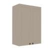 Módulo Armário Aéreo 88x60x34cm 2 Portas 100% MDF Cozinha Provence Robel Fendi/Fendi Matte