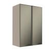 Módulo Armário Aéreo 88x60X34cm 2 Portas Vidro Reflecta Cozinha Modulada Robel Fendi