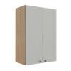 Módulo Armário Aéreo 88x60x34cm 2 Portas 100% MDF Cozinha Provence Robel Hanover/Branco Matte
