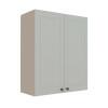 Módulo Armário Aéreo 88x70x34cm 2 Portas 100% MDF Cozinha Provence Robel Fendi/Branco Matte