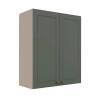Módulo Armário Aéreo 88x70x34cm 2 Portas 100% MDF Cozinha Provence Robel Fendi/Salvia Matte