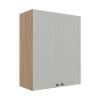 Módulo Armário Aéreo 88x70x34cm 2 Portas 100% MDF Cozinha Provence Robel Hanover/Branco Matte