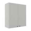 Módulo Armário Aéreo 88x80x34cm 2 Portas 100% MDF Cozinha Provence Robel Branco/Branco Matte