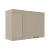 Módulo Armário Aéreo Canto Reto 68x100x34cm 100% MDF Cozinha Provence Robel Fendi/Fendi Matte