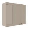 Módulo Armário Aéreo Canto Reto 88x100x34cm 100% MDF Cozinha Provence Robel Fendi/Fendi Matte