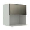Armário Aéreo Nicho Micro-Ondas 68x70x43 Vidro Reflecta Cozinha Modulada Robel Branco