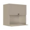 Módulo Armário Aéreo Nicho Micro-Ondas 68x70x43cm 100% MDF Cozinha Provence Robel Fendi/Fendi Matte