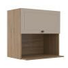 Módulo Armário Aéreo Nicho Micro-Ondas 68x70x43cm 100% MDF Cozinha Provence Robel Hanover/Fendi Matte