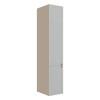 Módulo Paneleiro 208x40x56cm 2 Portas 100% MDF Cozinha Provence Robel Fendi/Branco Matte