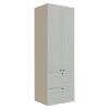 Módulo Paneleiro 172x70x56cm 2 Portas 2 Gavetas 100% MDF Cozinha Provence Robel Fendi/Branco Matte
