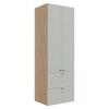 Módulo Paneleiro 172x70x56cm 2 Portas 2 Gavetas 100% MDF Cozinha Provence Robel Hanover/Branco Matte
