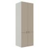Módulo Paneleiro 208x70x56cm 4 Portas 100% MDF Cozinha Provence Robel Branco/Fendi Matte