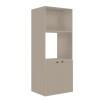 Módulo Torre Quente 172x70x56cm Micro-Ondas Forno 100% MDF Cozinha Provence Robel Fendi/Fendi Matte
