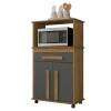 Balcão Multiuso Para Micro-ondas ou Forno 74cm Toronto RV Móveis Cinamomo/Grafite