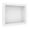 Nicho Para Banheiro 40x30x10 Mármore Sintético Cozimax Branco Liso