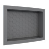 Nicho Parede Para Banheiro 40x27x9cm Termoplástico Cozimax Chumbo